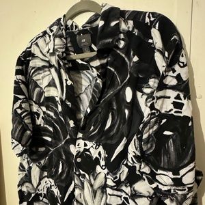 H&M Printed SS Button Down